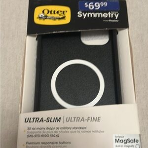 OtterBox Symmetry Series Black MagSafe Case for iphone 14 plus/15 plus